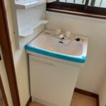 新設の洗面台